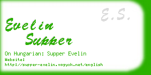 evelin supper business card